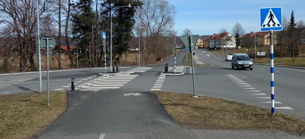 Utbyggnads- och utvecklingsprojekt Utbyggnad cykelvägar Cykelöverfarter och cykelpassager Längs Herkulesvägen byggdes sex cykelöverfarter för att förstärka det huvudcykelstråk som går den