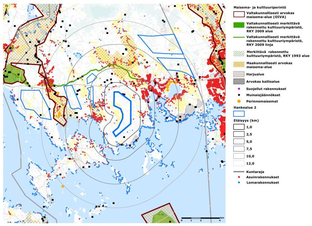 FCG DESIGN OCH PLANERING AB Planbeskrivning, utkast 18 (51) Bild 7. Landskaps- och kulturvärden. 4.9 