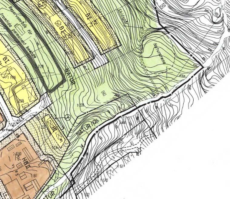 Sida 4 av 11 dikterar ett generöst avgränsat naturmarksområde i planen. Själva kvarnen skyddas dessutom i planen som kulturreservat med beteckning Q.