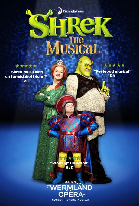 SHREK the musical lördag 30/11 Vill du följa med fritiden och se musikalen SHREK.