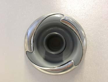Vrid motsols för att stänga av jetmunstycke, vrid medsols för att öppna jetmunstycket.