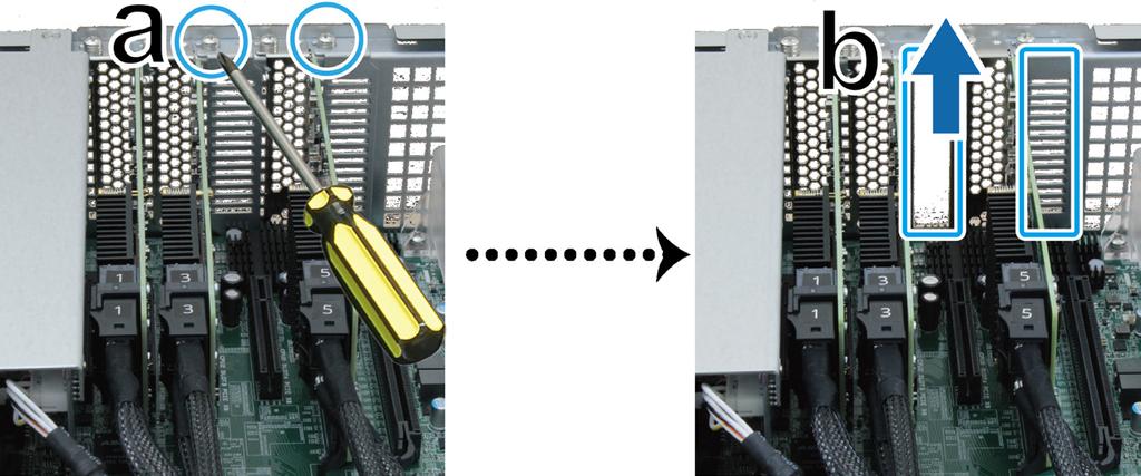 (säljs separat) och utökningskortet kan bara installeras i PCIe x16-kortplatsen. I det här fallet kan du installera ett nätverksgränssnitt i den andra kortplatsen.