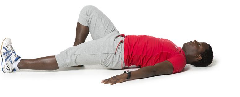 Jympa 4 Styrka Höftlyft med rakt ben Syfte: Att utmana muskulaturen runt höften och ryggmuskulaturen.