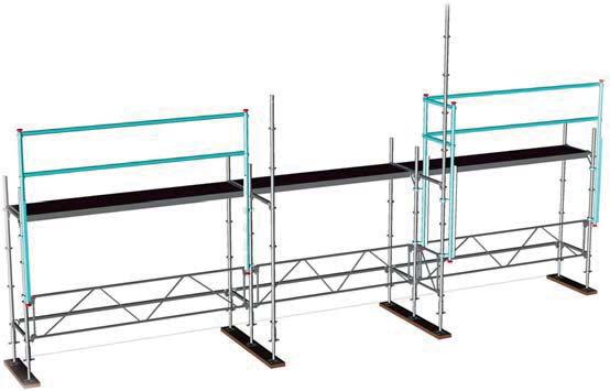 Montering av utvändig trappa Trappa monteras utvändigt i 2,5 m fack.