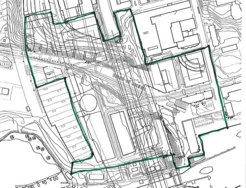 ny bebyggelse på befintlig parkering De ytor som nu (våren 2014) diskuteras