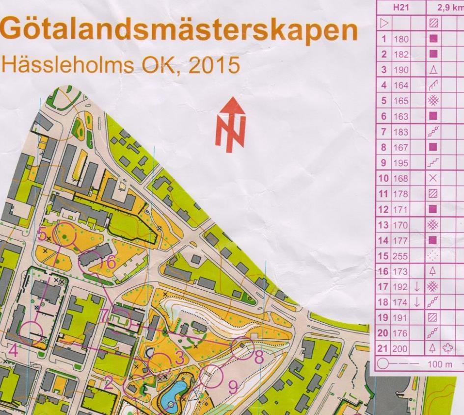 Lördag 27 januari Jag åkte strax efter 8 från Kristianstad. Sprang sedan vid 9-tiden sprint-banan från 2015 för Götalandsmästerskapen i Hässleholm. Inte tekniskt svår bana men ändå rolig att springa.