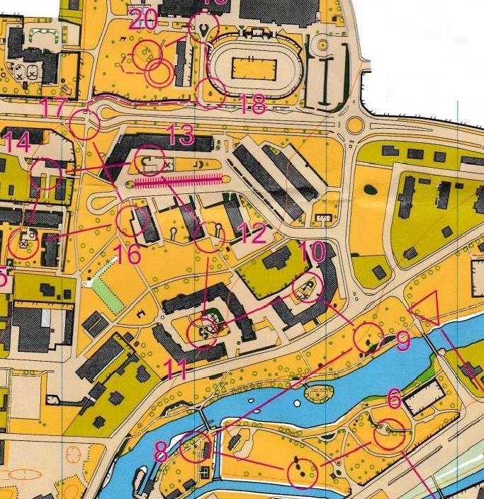 Jag sprang vid 15:00 banorna för H21 och H55 från DM-sprint för Västergötland i Tidaholm i ett svep. Lätta banor, tog ca 35 min.