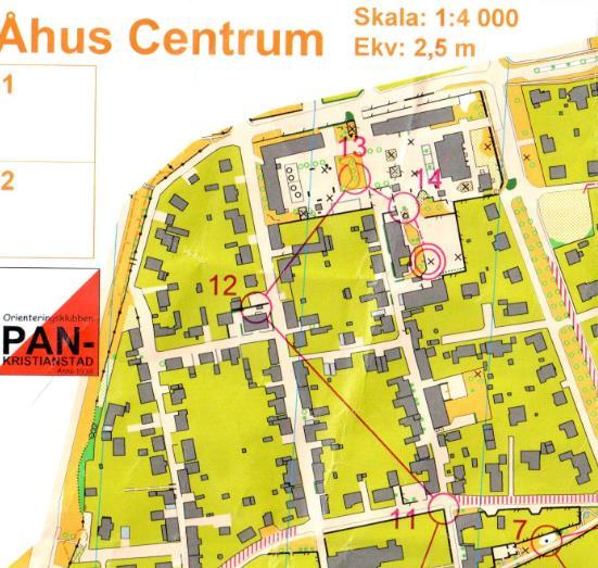 Sprang H55-banan från Pan:s vår sprintbana från 2017 som natt-sprint.