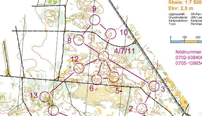 Fredag 26 januari Sprang från hotellet vid 7-tiden till kartan Norra Åhus som låg 600 meter bort.