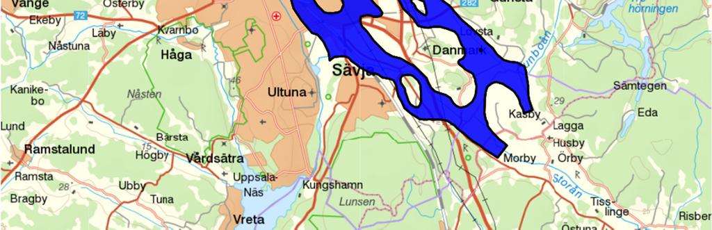 Området ligger inte inom vattenskyddsområde. Enligt Uppsala kommuns sårbarhetskarta är grundvattnets sårbarhet för föroreningar låg.