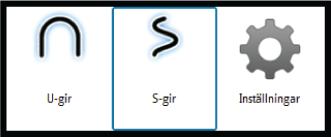 Snabbmenyn i Ingen drift-läge Från snabbmenyn i Ingen drift-läge kan du ändra spårrespons, roderparametrar och ställa in manuell hastighet. Du öppnar snabbmenyn genom att trycka kort på MENU.
