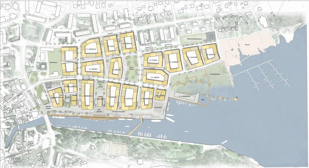 1 SAMMANFATTNING Denna dagvattenutredning syftar till att redogöra för dagvattenflöden samt behov av rening och fördröjning i kvarteret Fartyget, som är en del av Norrtälje hamn (Figur 1).