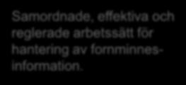 Målbild Åtgärder och planering inom samhällsbyggnadsprocessen, som påverkar landskapet, ska baseras på aktuell fornminnesinformation med känd kvalitet.