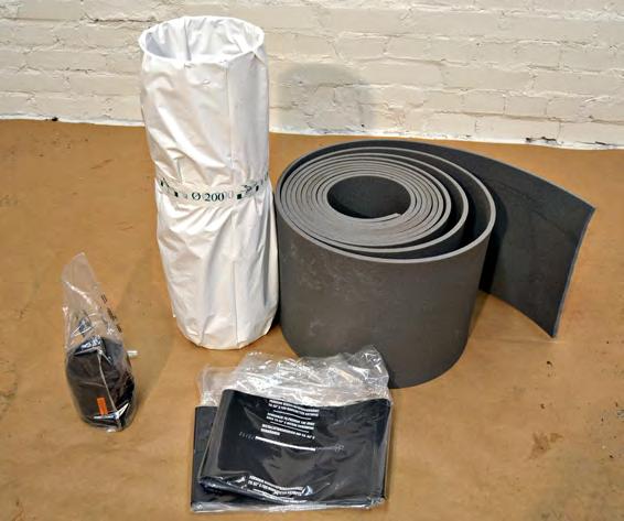 PE-, PP- eller PVC-mediarör Dubbeltätande krympmuff/pe-isolermatta Vid skarvinstallation behövs följande verktyg och tillbehör: 3810 Elsvets, PE Skrapverktyg, PE Installationsvaselin, PP och PVC