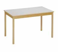 LOVIS 601 bord Bord Lovis med sarg och ben av massiv björk. Skiva belagd med högtryckslaminat i vitt, björk eller bok som standard.