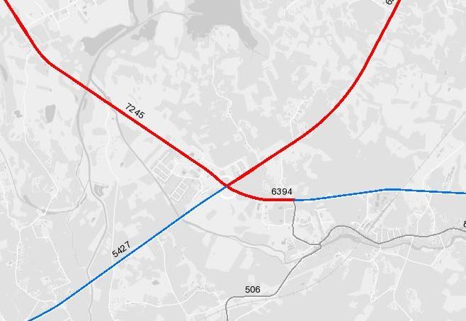 1-12 Trafik Genom planändringen strävar man efter att möjliggöra en förbättring av trafiklösningarna i korsningsområdet riksväg 8/stamväg 68.