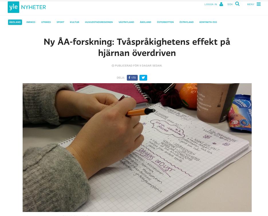 Att tvåspråkighet skulle ge en fördel då man fokuserar på uppgifter och vara till nytta vid problemlösning stämmer inte, visar ny forskning vid Åbo Akademi.