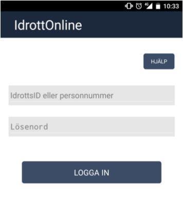 Registrering via App Du kan installera appen från Google Play store för Android och Appstore för iphone. Sök på IdrottOnline så hittar du den.