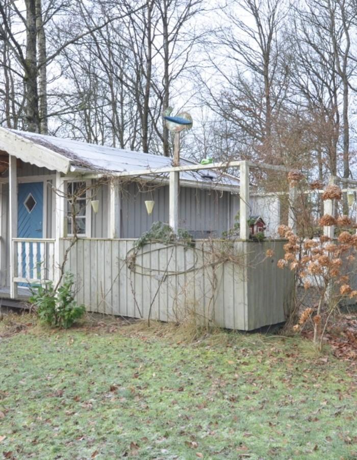 Gäststuga Isolerad gäststuga.