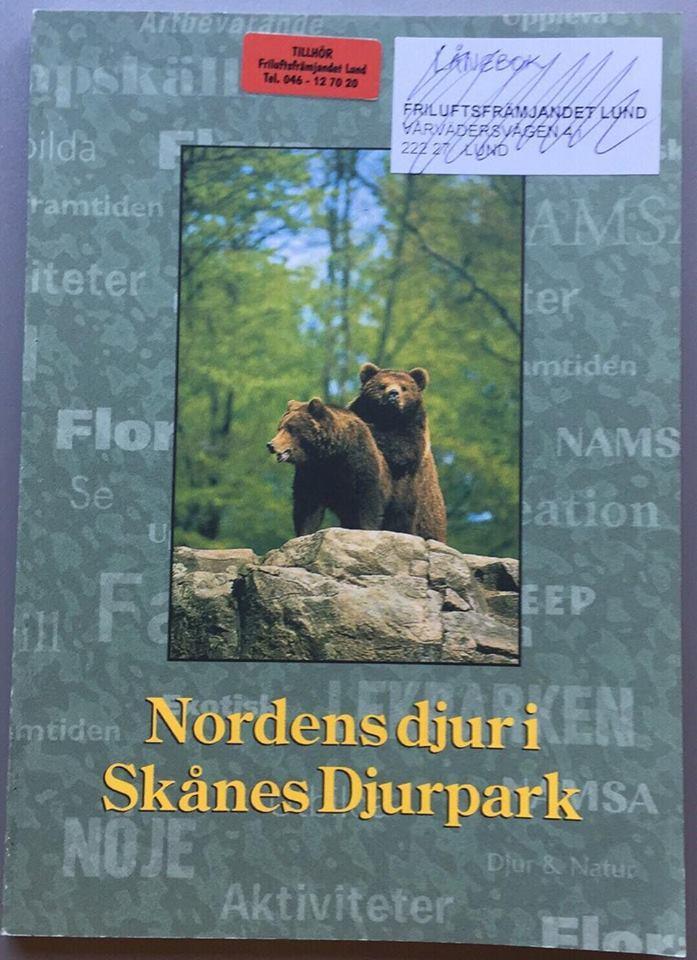 Nordens djur i Skånes djurpark 2st Illustrationer och information om