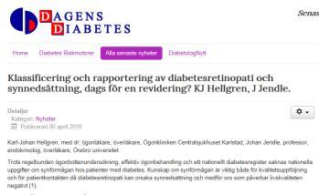 Reviderade ögonparametrar till NDR Enhetlig nationell gradering av diabetesretinopati Bättre data till NDR Arbetsgruppen Medicinska retinaklubben (MRK): Anne-Catherine