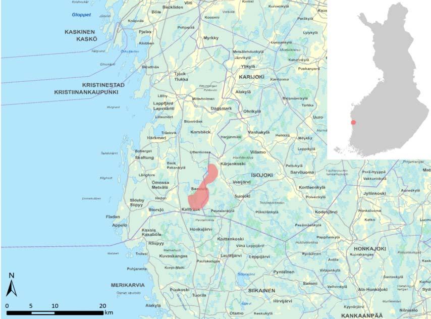 FCG DESIGN OCH PLANERING AB Mikonkeidas vindkraftspark 1 1 INLEDNING Otsotuuli Oy planerar en vindkraftspark i Kristinestad i Österbotten och Storå kommun i Södra Österbotten.