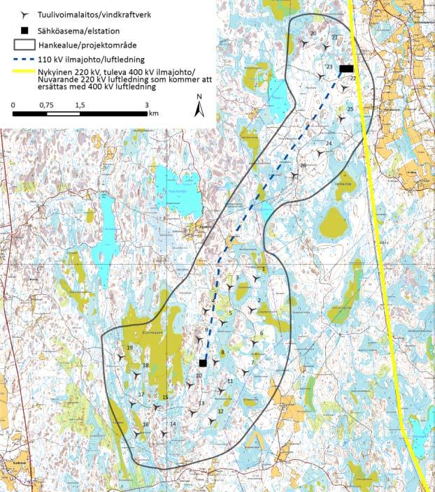 FCG DESIGN OCH PLANERING AB Mikonkeidas vindkraftspark 18 4.2.