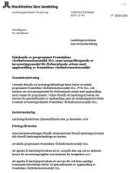 Beslut om strategi för