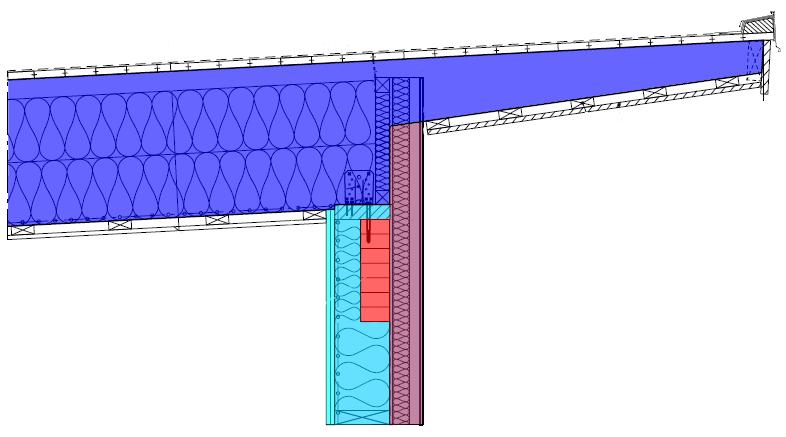 AKTUELL FÖR PROJEKTET SCHEMATISK INDELNING AV TAK- OCH VÄGGKONSTRUKTION, TYP TAKSTOLAR, I OBJEKT SEKTION BYGGDEL, SBEF: 34 BYGGDEL, BSAB96: STORHET, ENHET 3 : 27.G/35 EX.