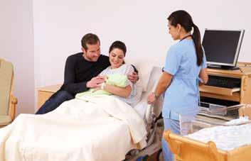 Utformad för att göra varje rörelse snabb och enkel Mindre tid, mindre problem Vid värkarbete och förlossning är personalens tid dyrbar.