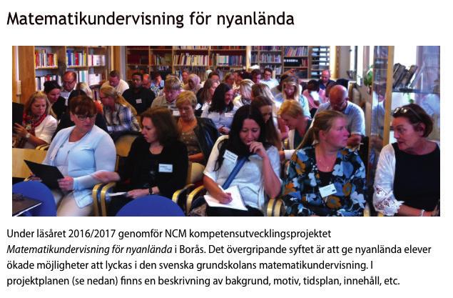 Det var intensivt på uppstartsdagen i augusti 2016. Hänvisningarna ovan avser ncm.gu.se/nyama. I en kommande artikel berättar vi om kursens innehåll och vad utvärderingen visade.