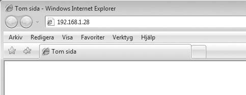 Starta din webbläsare på en dator som är ansluten till samma nätverk som maskinen och skriv in IP-adressen för maskinen. Rekommenderade webbläsare Internet Explorer: 6.
