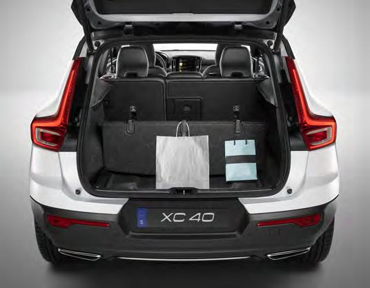 stängas. Den rätta formen XC40 hjälper dig få plats med ditt liv i bilen.