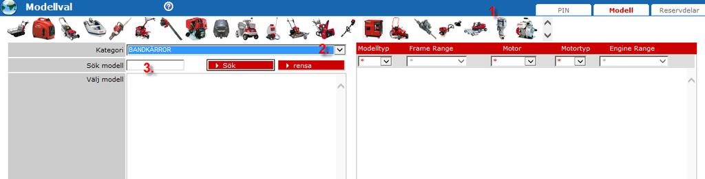 MODELL 1. Man kan klicka på Utombordaren ikonen 2.