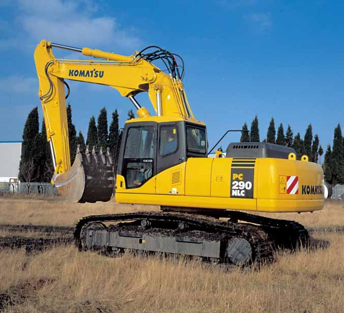 PC290LC-7 PC290NLC-7 MOTOREFFEKT 134 kw 182 Hk @ 2.050 v/minut TJÄNSTEVIKT PC290LC-7: 28.130-29.