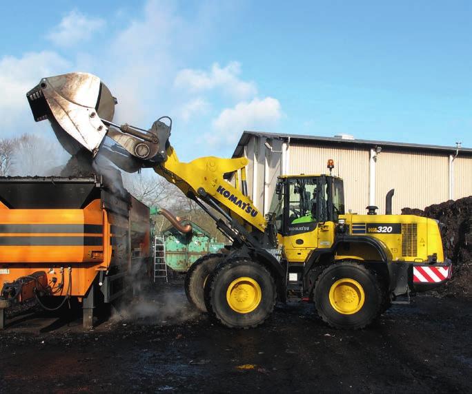 Skräddarsydda lösningar Skräddarsydda applikationer Komatsus hjullastare, i kombination med ett brett sortiment av genuina Komatsu redskap, erbjuder den perfekta lösningen för varje industrisektor.