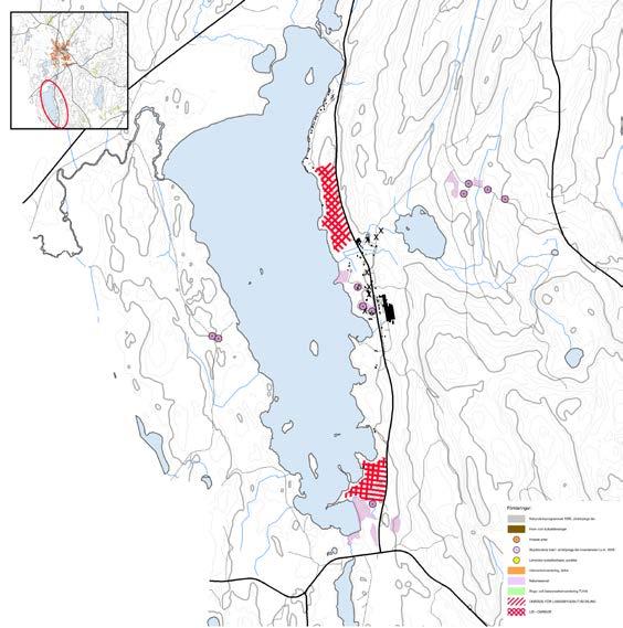 Nya Lis-områden Målskog - Hären Samhället Målskog beläget på östra sidan av Hären består av gårdar med jordbruksmark, bostäder och industrier.
