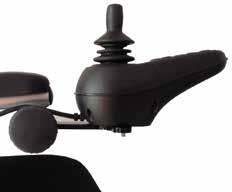Installera joystick-kontrollen Steg 1 Montera joysticken i röret under armstödet och dra åt skruven i