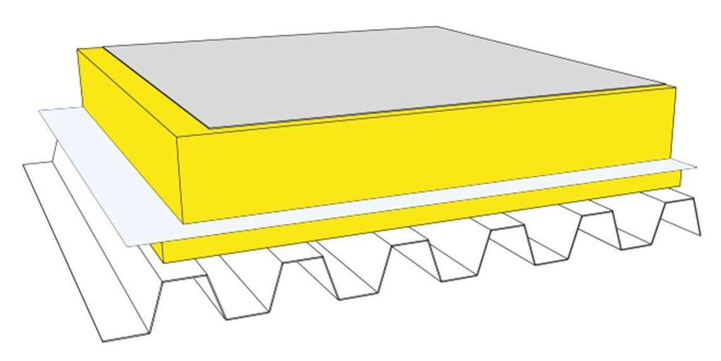 Figur 3.3: Isolering på TRP-plåt, Isover (28) 3.4.3 Betongstomme Betong är ett material som har använts länge i byggindustrin.