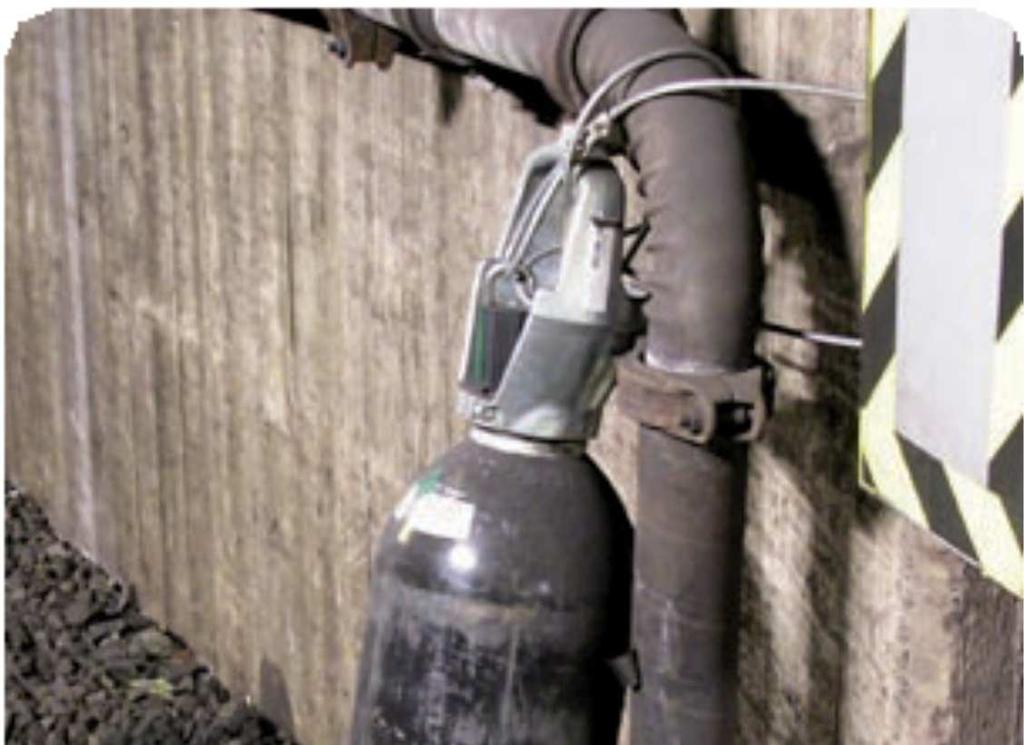 Gasflaskor Om gas ska använda i underjordsanläggning måste detta anmälas till TLC.