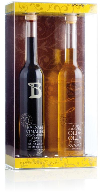 NR. 1102] Innehåller två valfria olivoljor eller balsamico ur Fam.