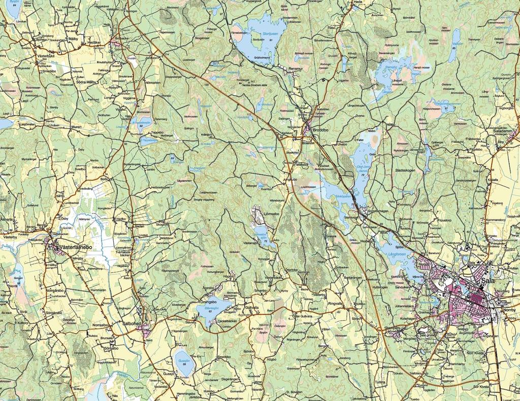 Omfattning & Utformning 6 Möjliga transportvägar in till området Föreslagen kraftledningskorridor 0 1 2 3 4 5 km