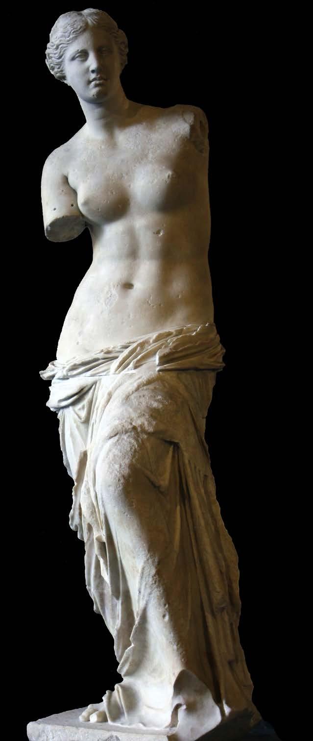 Aphrodite of Milos, known as Venus de Milo Louvre Museum, Paris,