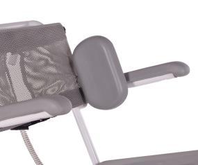 M2 Tillbehör Bålstöd För bruare som behöver extra stöd kan det monteras bålstöd på stolen.