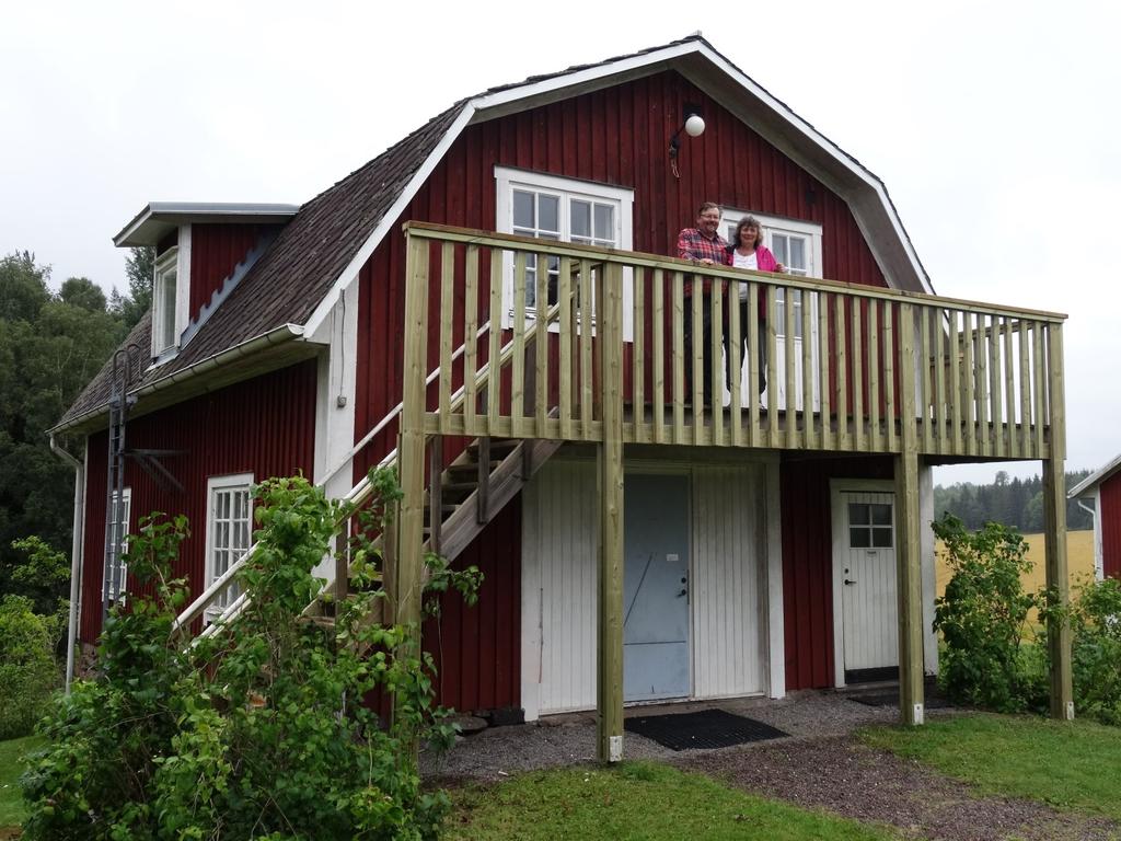 Gamla kapellet Margareta och Reidar Lindberg på nya loftgången.