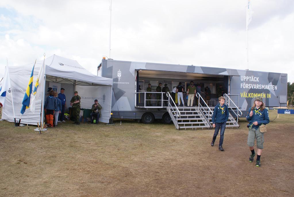 Under scout Jamboree 2017 i Rinkaby fanns vi på plats för att tillsammans med försvarsmakten visa upp oss.
