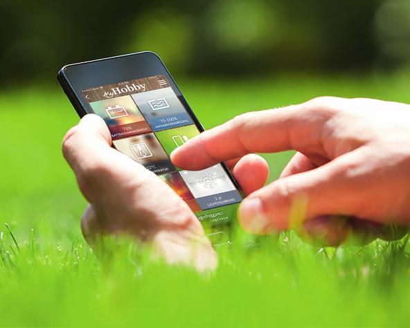 den interna tekniken via mobila enheter som smartphones eller surfplattor. För detta krävs MyHobby -appen.