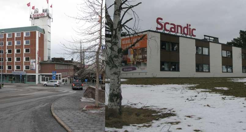 Östersund i höjd med Scandic hotell finns det två platser som han kan