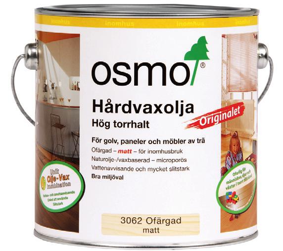 OSMO OLJEBETS För infärgning för trägolv, träpanel, trappor, möbler med mera.