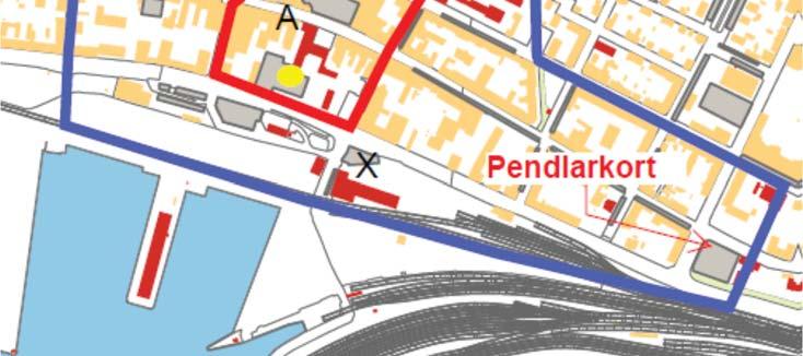 Parkeringen vid Rådhustorget och vid järnvägsstationen är inte kvar 2030. Parkeringen i Valen kan eventuellt ersättas i p-hus vid Brandstationen, liksom delar av parkeringen på Stortorget.
